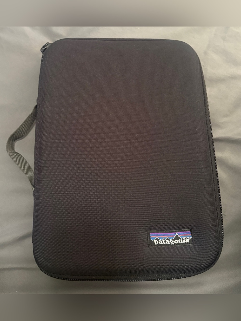 Patagonia Black Zippered Organizer with Logo Patch